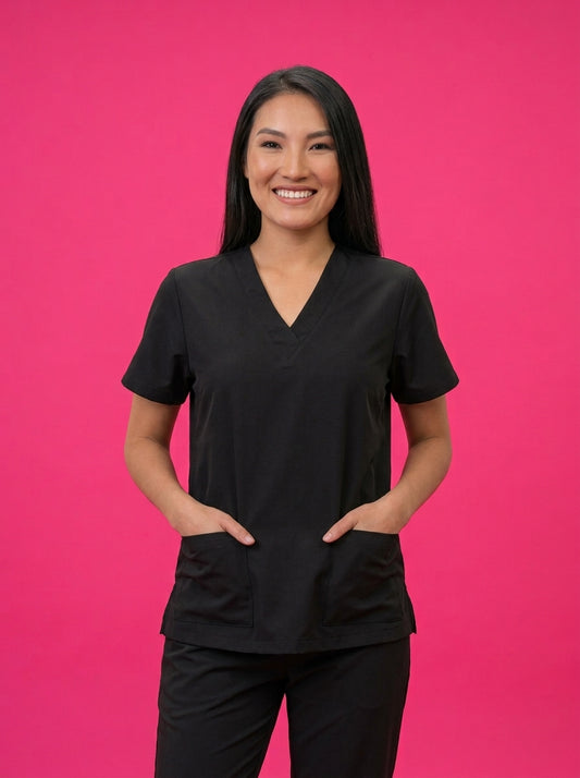 Uniforme antifluido cuello V Mujer