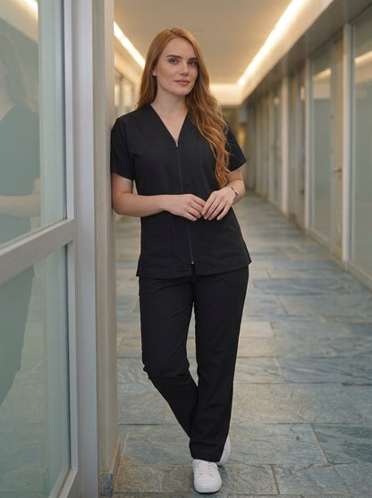 Uniforme Antifluido con Cierre Mujer