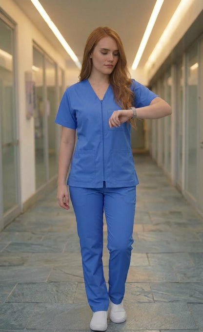Uniforme Antifluido con Cierre Mujer