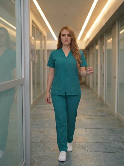 Uniforme Antifluido con Cierre Mujer